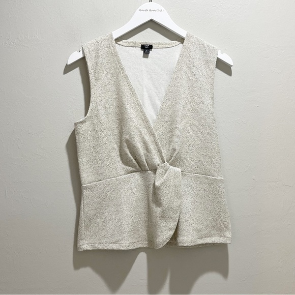 J CREW 365 Women’s Gray BOUCLE PEPLUM TANK Layering Suiting Front Detail Size S - Picture 2 of 9